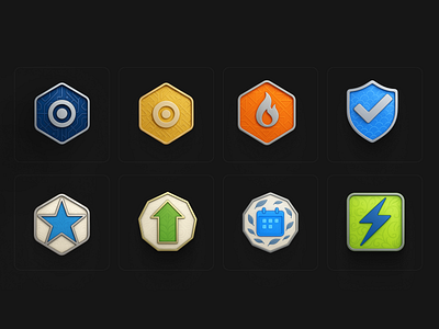 Badge app branding color design illustration iphone logo page ui web