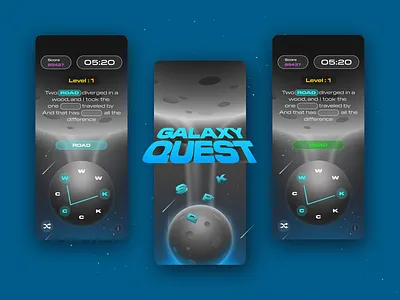 Out of this World Wordplay figma figmadesign game ui illustration