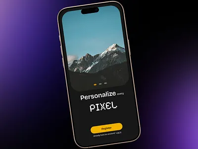 On boarding comfy dark minimal onboarding rounded ui wallpaper
