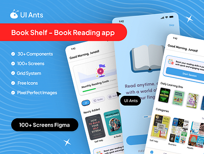 BookShelf – Ultimate Book Reading App app book reading book reading app book reading dashboard book reading design book reading mobile book reading option book reading page book reading ui book reafding screen book shelf book shelf app book shelf design book shelf details book shelf mobile book shelf ui graphic design mobile screen ui