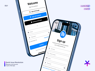 Quick & Secure Sign-Up & Sign-In cleanui figma design management app mobile app security sign in sign up simple ui top figma design uiux userfriendly