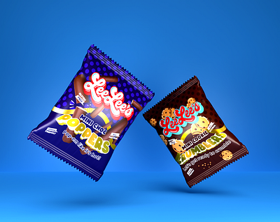 Chocolate Fingers & Cookie Snack Packaging Design 3d blue brand branding brown chocolate cookie flow wrap fmcg food gold graphic design label logo mockup packaging packaging design product purple snack