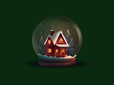 Christmas snow globe graphicdesign illustration illustrationartists