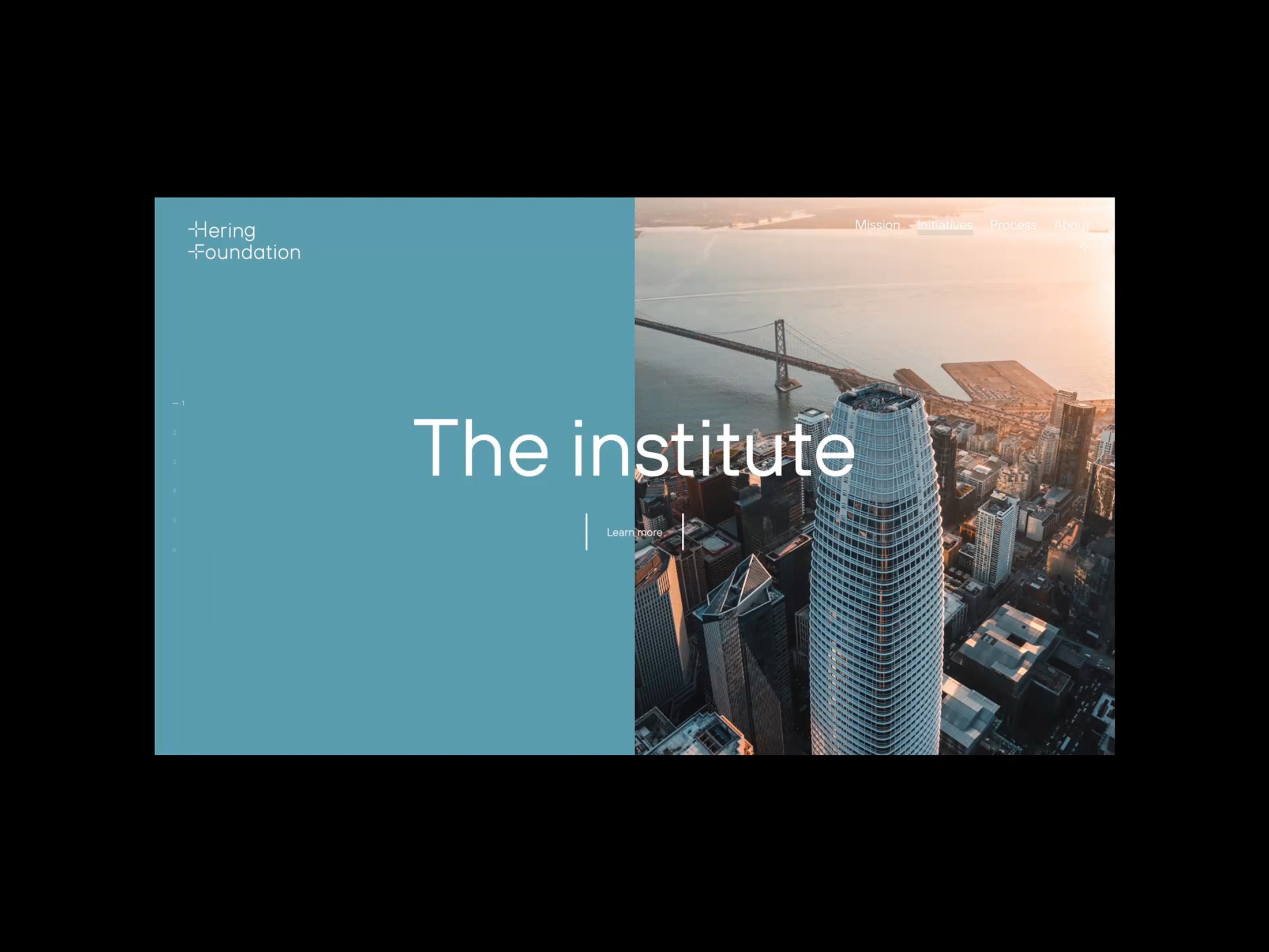 Hering Foundation Initiatives animation branding design landing logo ui ux web website