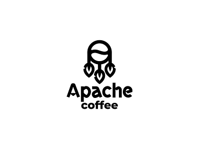 Coffee bean black brand branding coffe design dreamcatcher elegant graphic design illustration logo logotype mark minimalism minimalistic modern monochrome sign vector