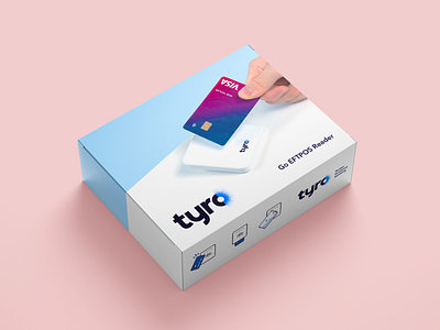 Tyro Go Packaging art direction box branding design finance fintech graphic design mockup packaging payments