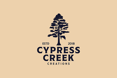 Cypress Creek Creations - Branding brand development branding cypress creek creations cypress tree design graphic design illustration logo logo design