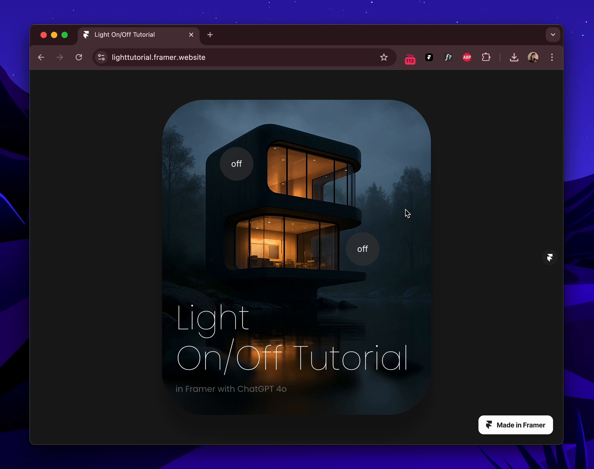 Example of Framer Websites
