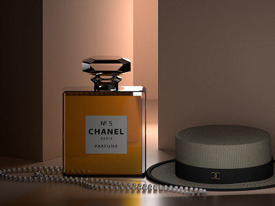 CHANEL №5 3d cg chanel cinema4d rozov visualisation wnbl