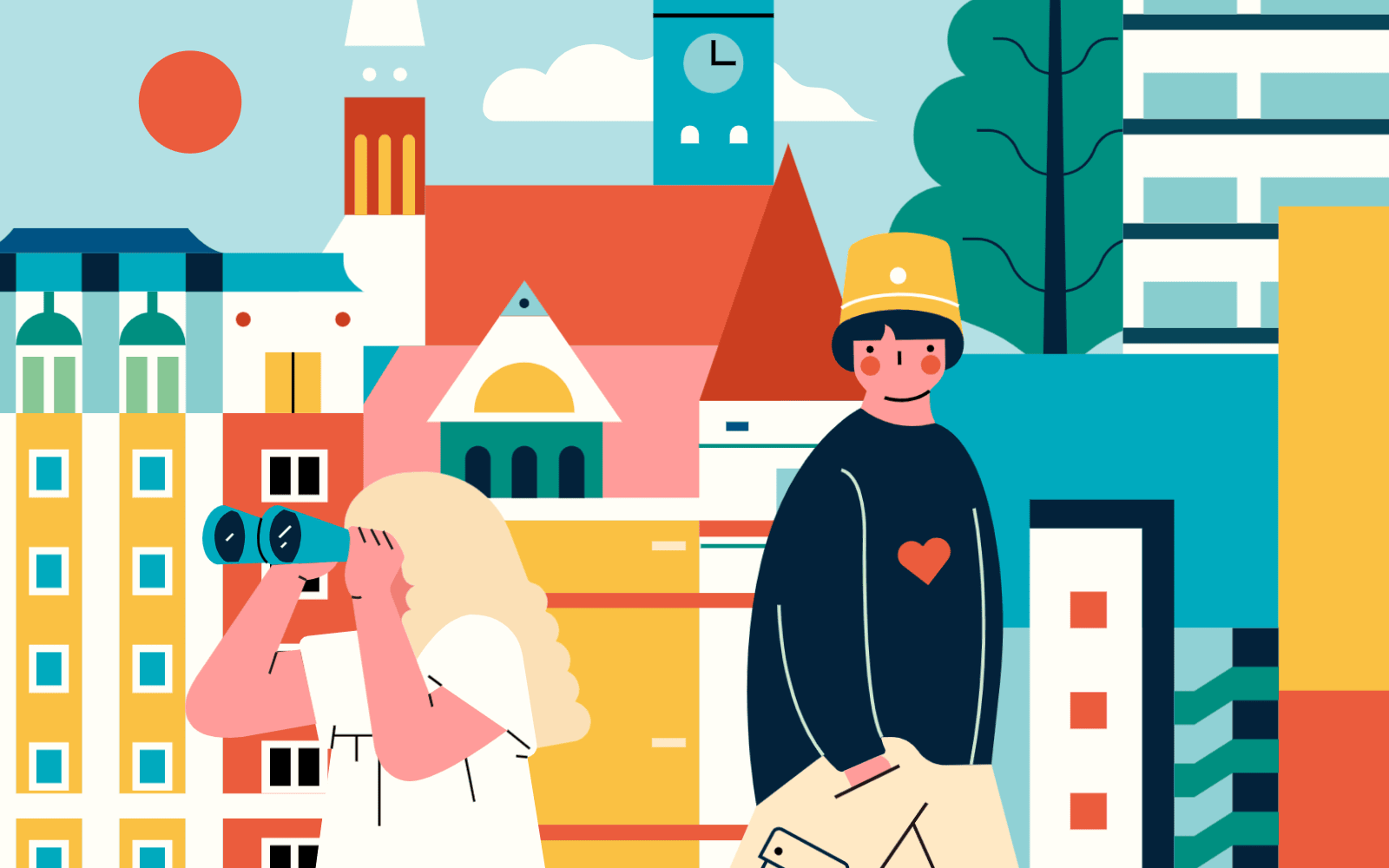 小园素作品：未来守护者 design flat graphic design illustration vector
