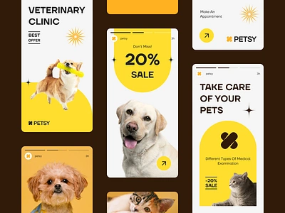 Petsy App Marketing Materials brand identity brand sign branding business design halo halo lab identity logo logo design logotype marketing packaging smm startup