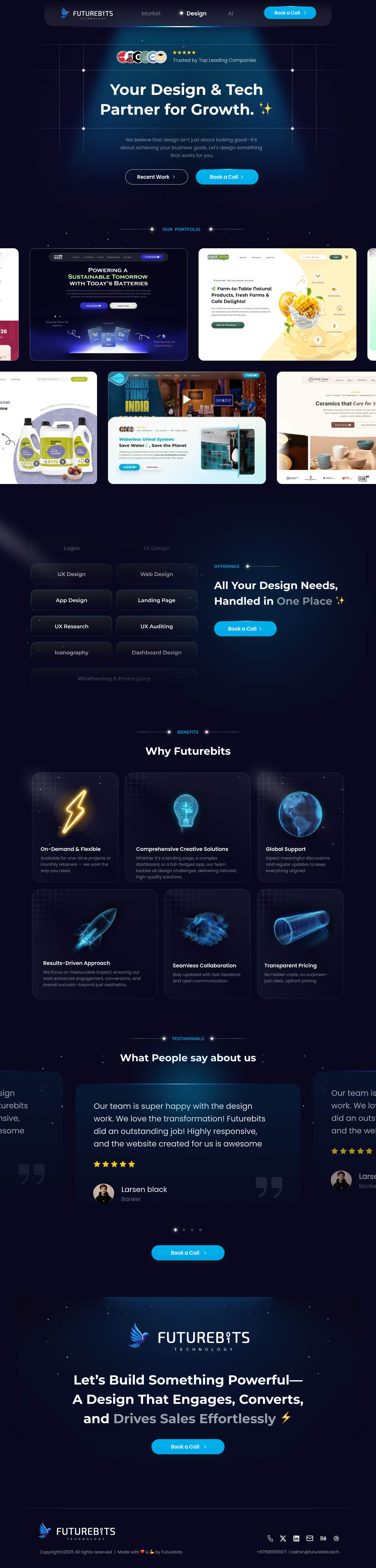 Landing Page | Design & Development app design branding design figma graphic design illustration landing page logo redesign revamp software agency ui uiux ux vector web design website wireframing