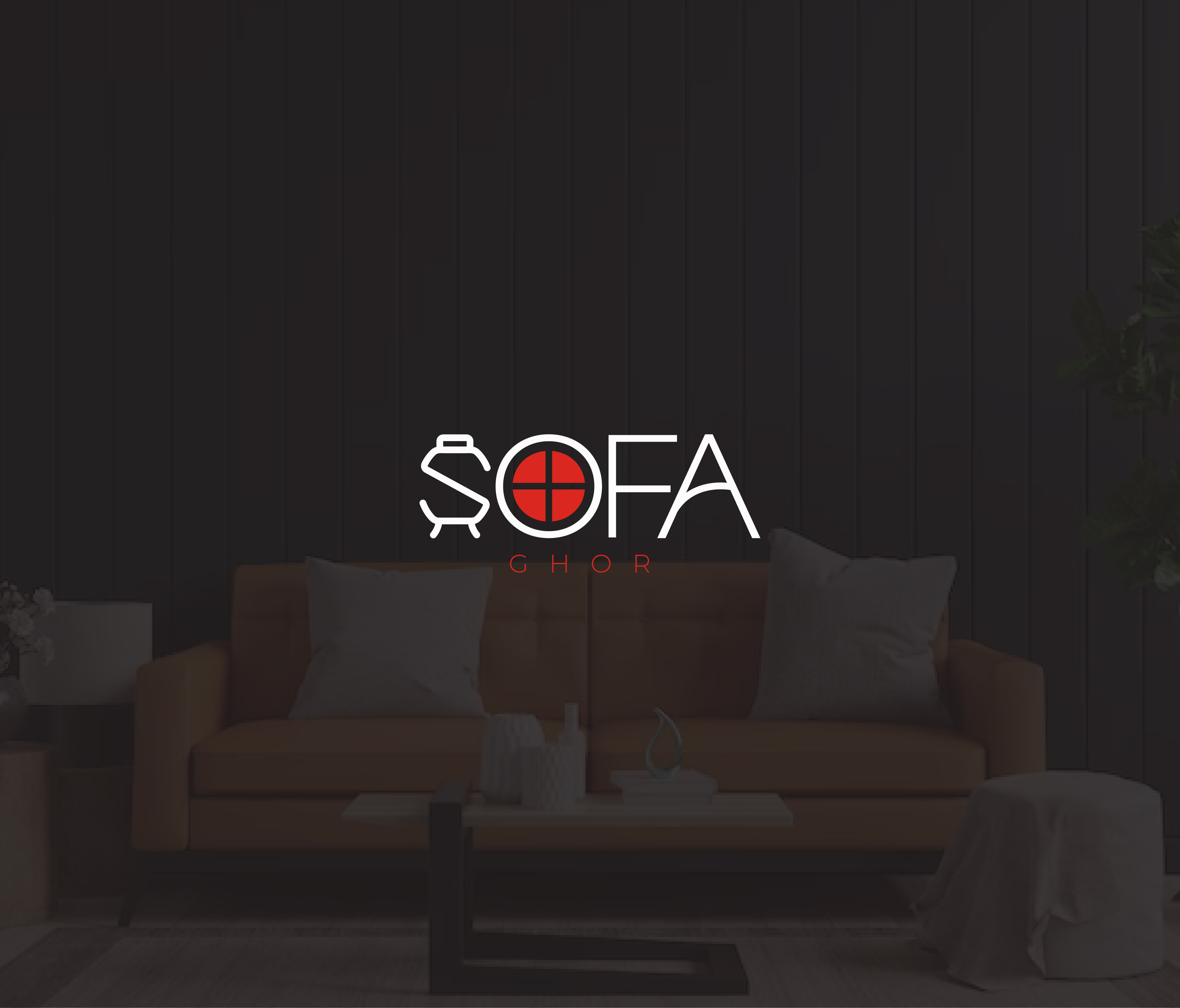 SOFA GHOR is a logo design for furniture company brand identity design branding furniture logo logo design logo maker minimalist minimalist logo modern logo sofa logo unique logo