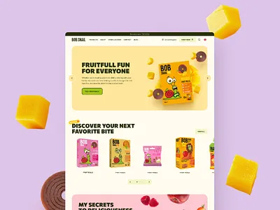 Bob Snail business design eco ecommerce figma food style ui uiux ux web web design website