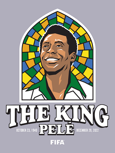 Pele Memorial Concept 3 branding design graphic design illustration logo typography vector