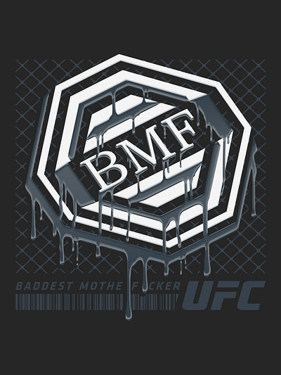UFC BMF Drip Concept branding design graphic design illustration logo typography vector