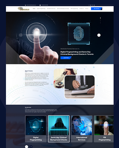 DIGERSCAN .CA Website 3d animation branding graphic design logo motion graphics ui