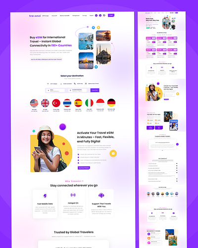 Travanzi website 3d animation branding graphic design logo motion graphics ui