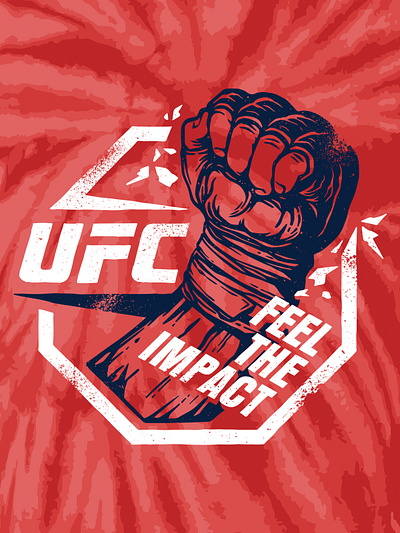 UFC Tie-Dye Concept branding design graphic design illustration vector