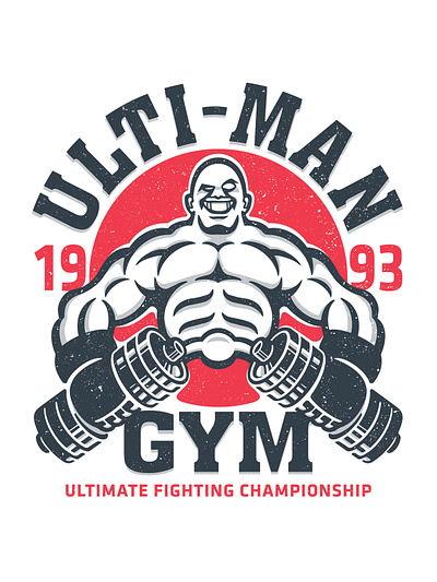 UFC Ulti-Man Gym Concept branding design graphic design illustration logo vector