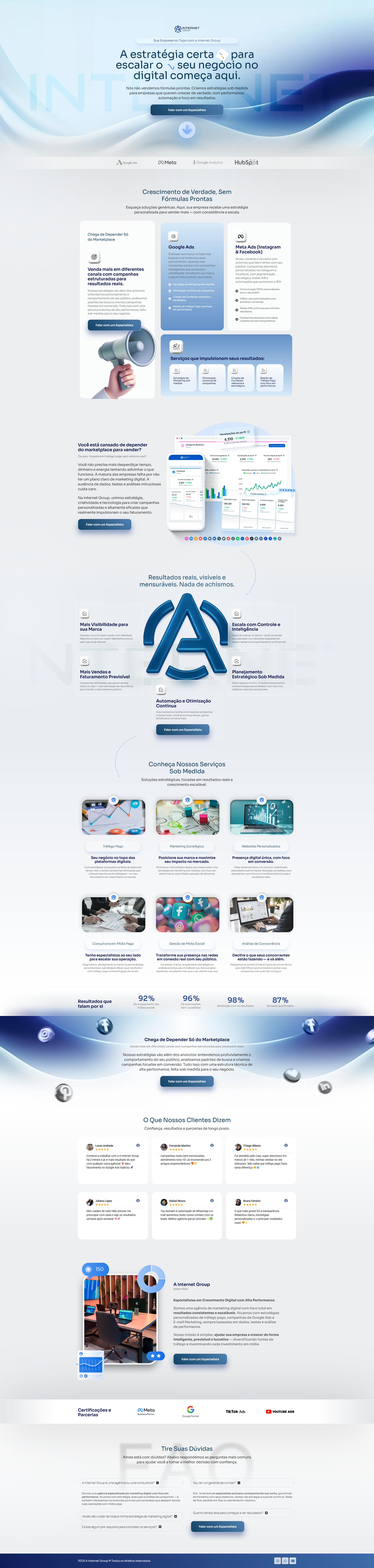 Landing page - agency agencia agency landing page página de vendas ui ux website