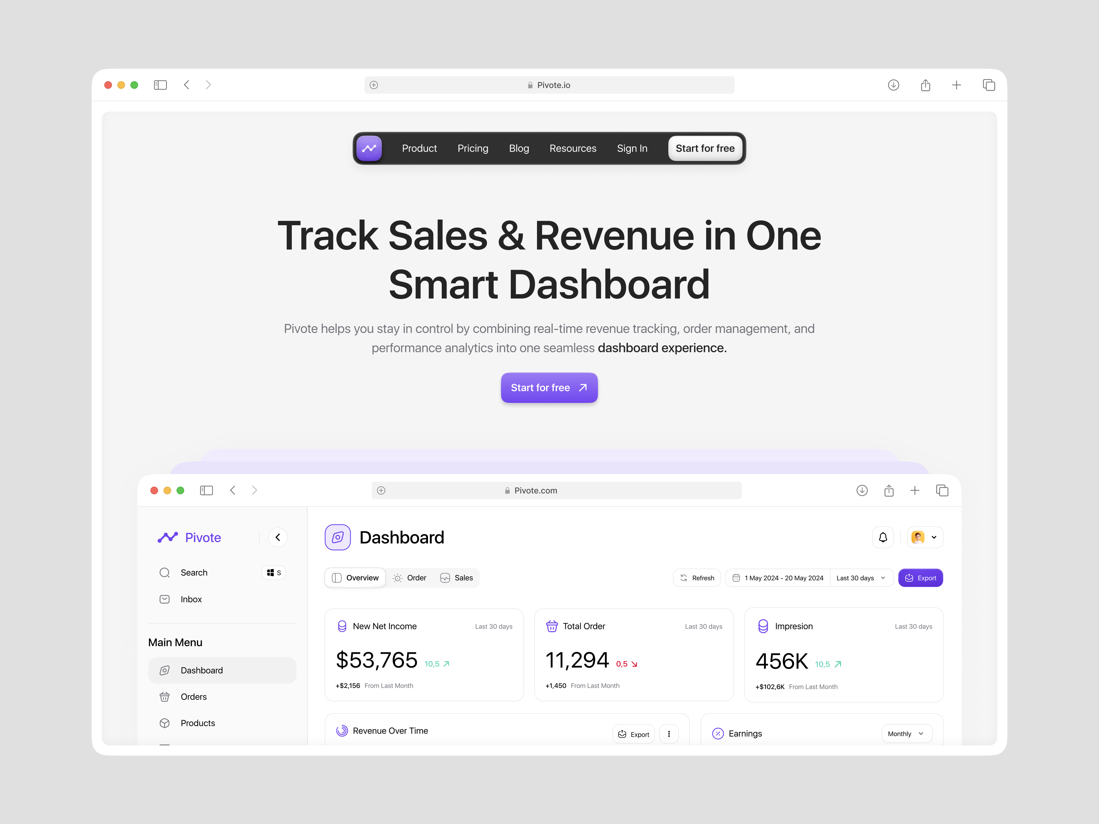 Example of Premium Landing Page Design