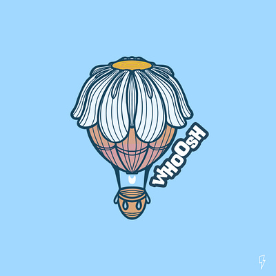 Daily Logo Challenge - Day #2 - Hot air balloon adobephotoshop dailychallenge dailygraphics dailylogochallenge graphicdesign hotairballon logodesign procreate