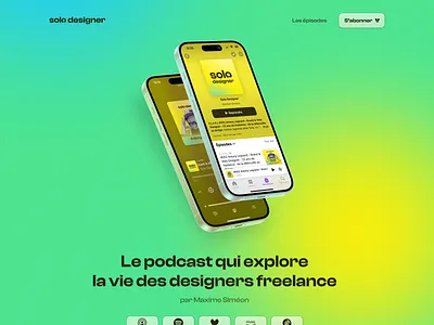 Sweet home 🎙️ desktop podcast webdesign