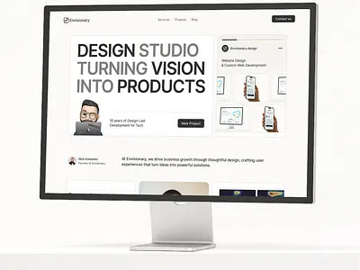 Website for a Design Studio ✦ Envisionary branding graphic design ui web
