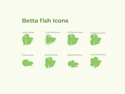 Betta Fish Icons betta fish graphic design icon