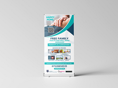 Family Health Care Rollup Banner app branding design graphic design illustration logo typography ui ux vector