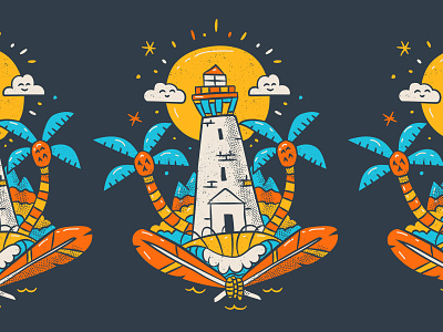 Illustration assets branding illustration lighthouse nickelodeon pirate santiago of the seas