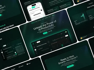 AI-powered SaaS platform | Modern UI | Futuristic Feel ai ai powered saas ai product landing page branding darkmode figma glassmorphism landing page modern ui neura ai originative lab product landing page saas platform ui ui design ux design web design