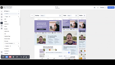 Homa Page Built In Replo ecommerce landing page replo shopify ui website