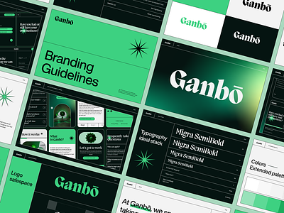 Ganbo - Branding branding crypto design logo neon serif typography ui design web design web3
