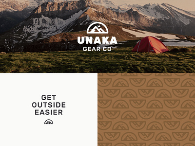 Unaka Gear Co Branding branding design graphic design identity logo mountains outdoors outside travel van life vector