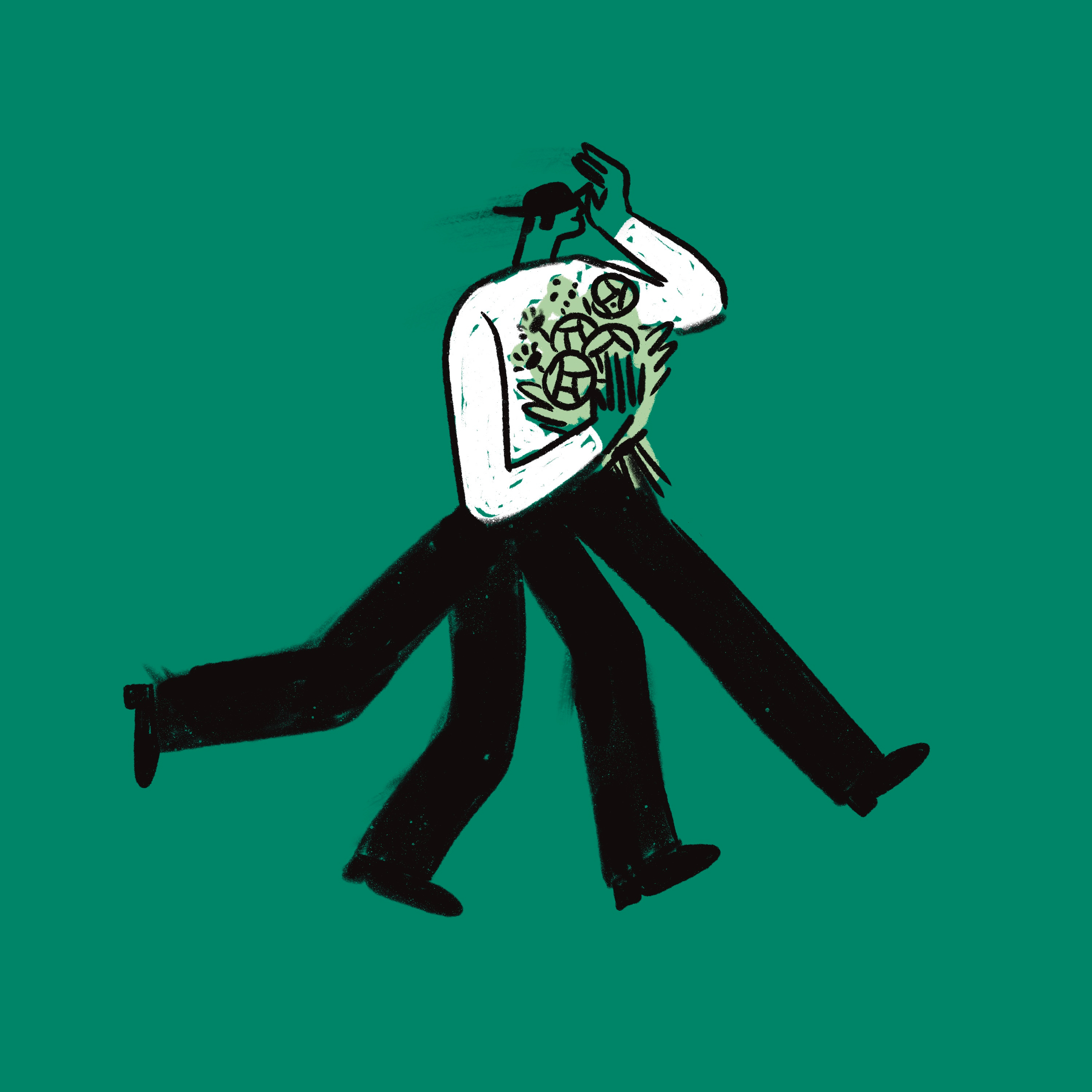 Scurry hand drawn illustration people sketch