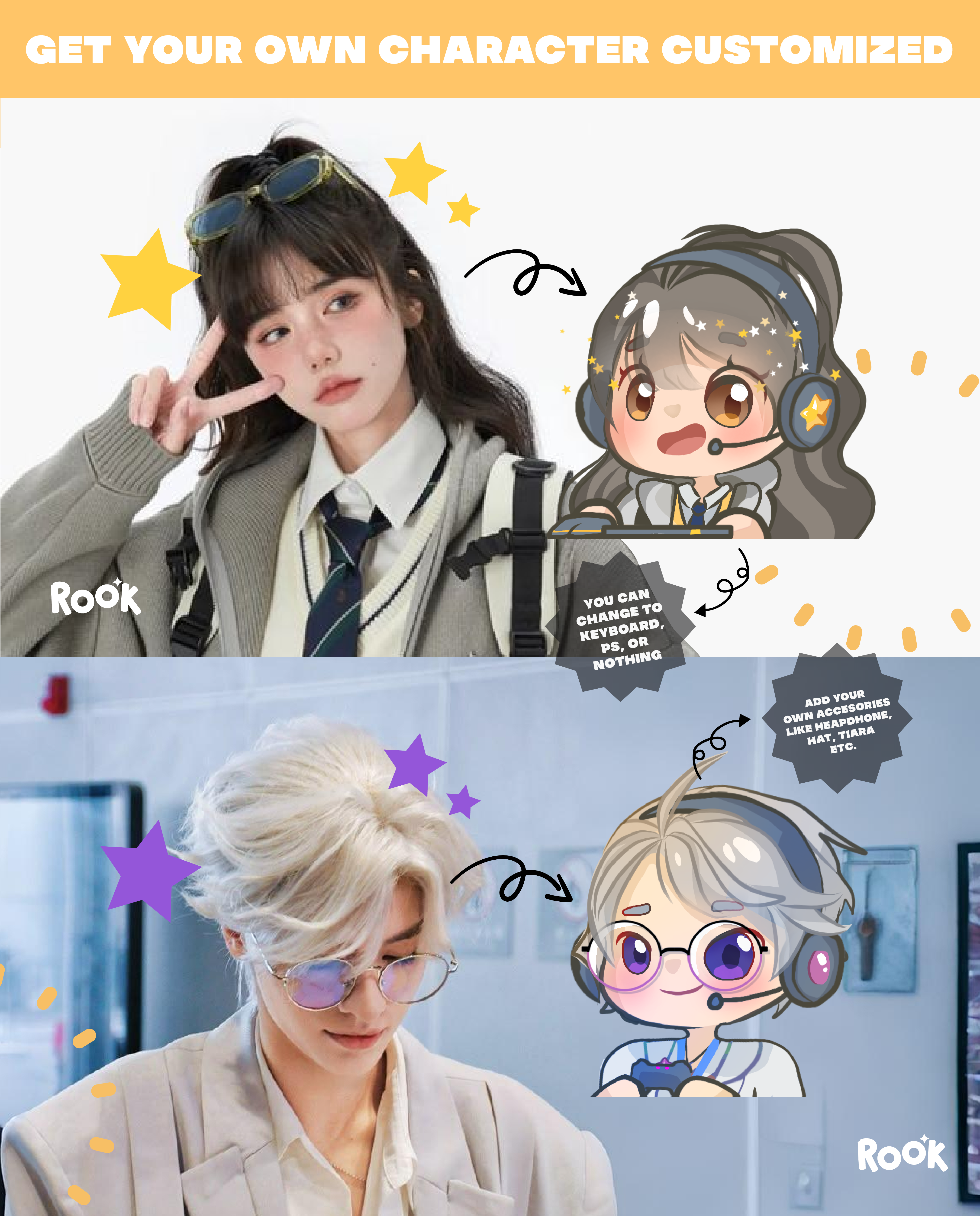 Custom PNGTuber Model | by Rook! animation branding character custom cute graphic design illustration logo model pngtuber vtuber ych