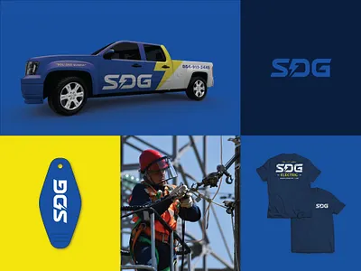 Unused Electric Concept blue brand branding design electricity graphic design identity lightning logo small business yellow