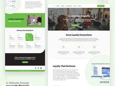 Loyalty Web Design dailyui figma interface loyalty marketing ui design web design website