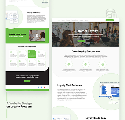 Loyalty Web Design dailyui figma interface loyalty marketing ui design web design website