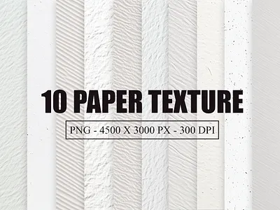 10 White Paper Texture backdrop background cardboard close up craft design flat kraft paper photoshop png template texture white