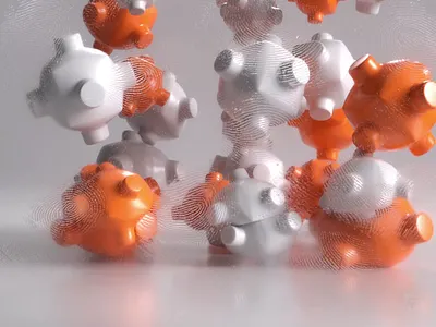 Soft body sim 3d animation art c4d colorful design motion graphics render