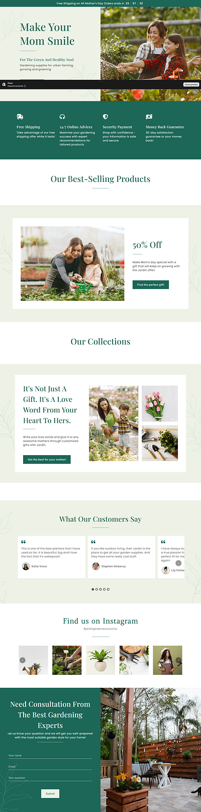 Shopify pagefly template available! design gempages illustration landing page pagefly replo shopify shopify developer shopify landing page ui