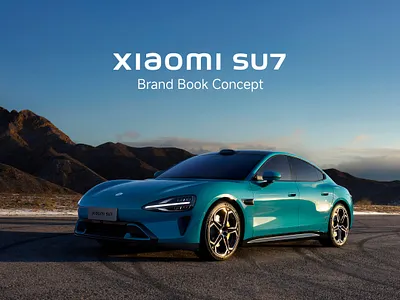 Xiaomi SU7: Concept Brand Book for a Smart Electric Car auto brand book brand idantity brandbook branding car car concept cars china europe graphic design logo logo design logotype logotype design ui ui design usa ux ux design