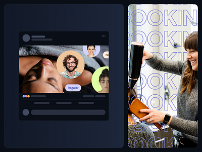 Branding for Booking Platform branding dark darkmode minimal mobile product design share social ui