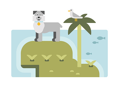 Truth-tellers and Liars animal character animals app art design dogs doodle educational app educational lesson flat design graphic design illustration island storytelling ui vector