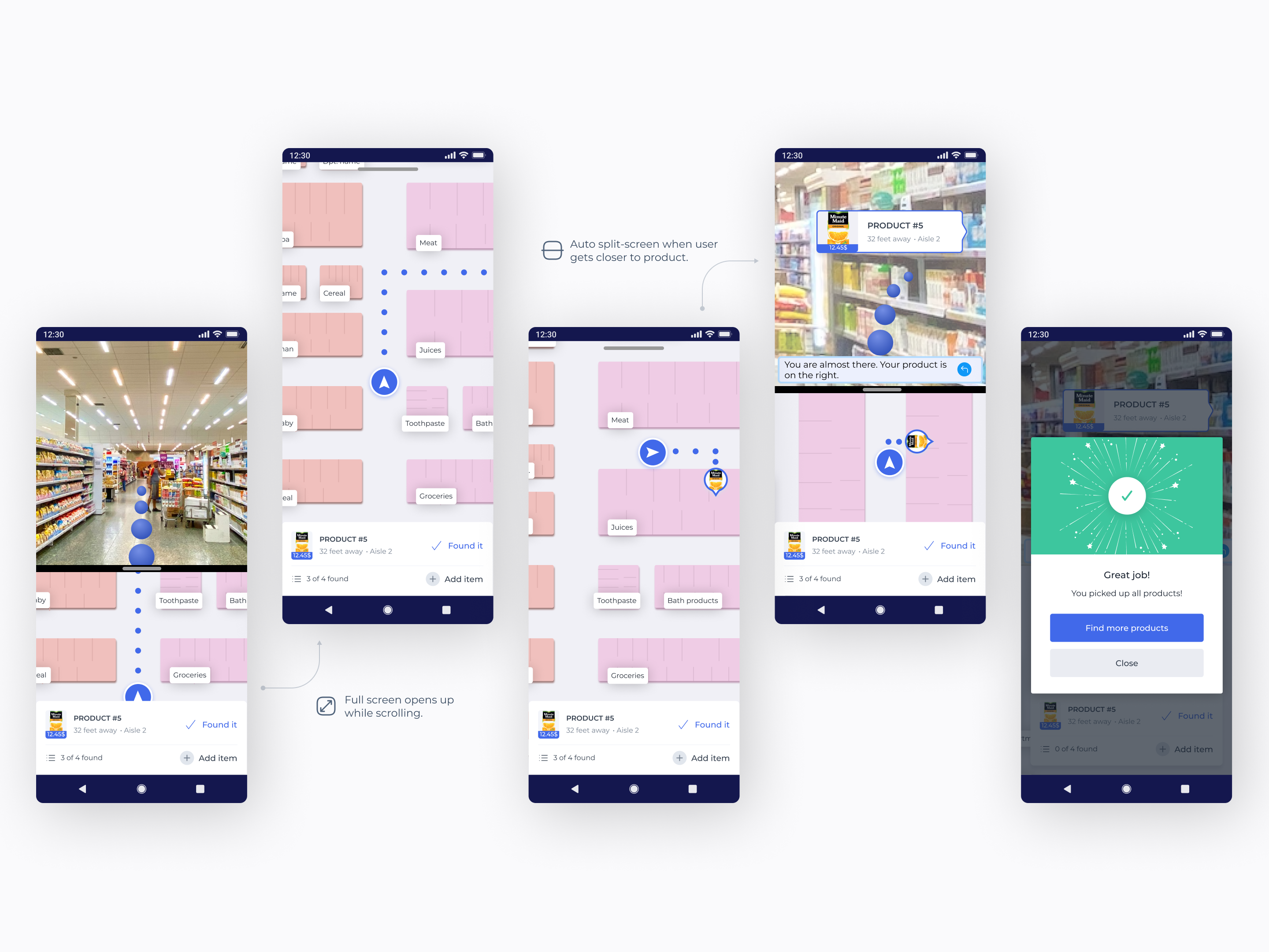 Example of Indoor Navigation (Navigate the store)