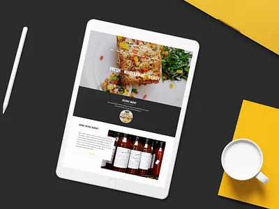 Mystic Market Website Redesign design food graphic design grocery store market restaurant typography ui ux web website design