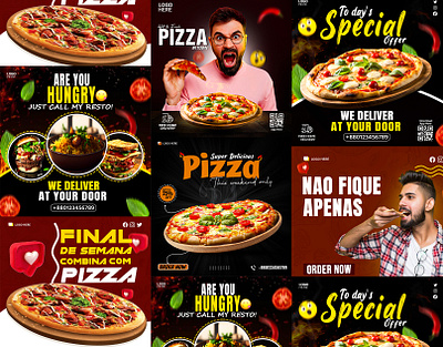 Food Poster Design burger banner design